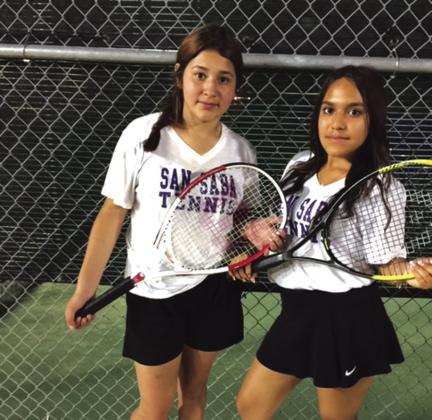 Brenda Aguirre &amp; Daisy Macias - Fourth Place in 8th Grade Girls Doubles