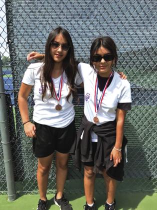Mariana Macedo and Mia Davila 3rd Place 8th Grade Doubles
