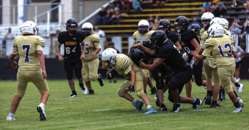 #4 Remi Nelms giving it everything for that extra yard.