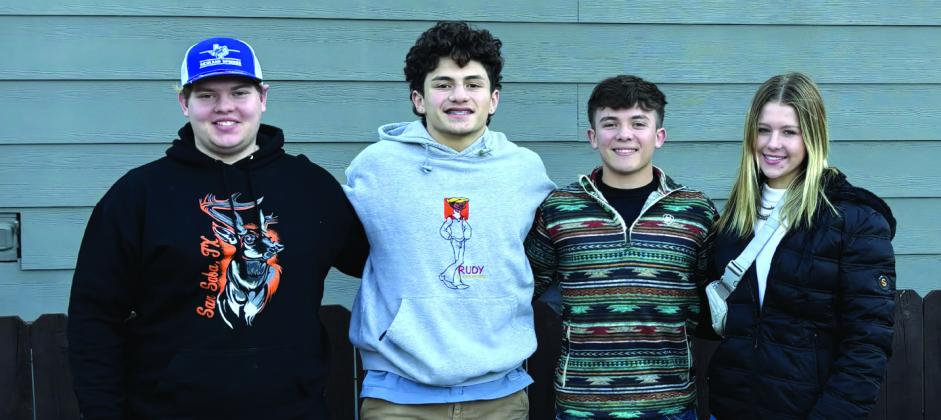 Jacob Sweeney, Joel Valdez, Winton Lackey, and Anna Millican Courtesy of Anne Vincent