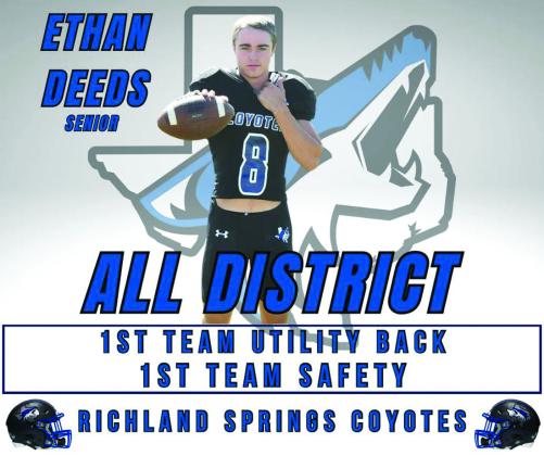 2025 Richland Springs Coyotes All District Team Honors