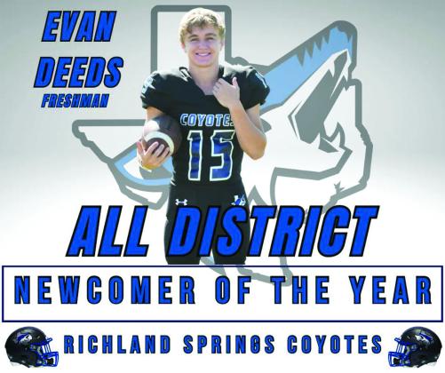 2025 Richland Springs Coyotes All District Team Honors