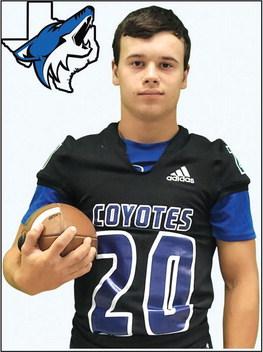 RS Coyote #20 Gage Behrens (Junior) in last Friday's conquest over Coolidge - Offense: 6 Rushes - 47 yards - 2 TDs; 3 Rec - 23 yards - 1 TD