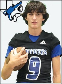 RS Coyote #9 Hutton Rogers (Junior) in last Friday's triumph over Coolidge - Offense: 3 Rec - 66 yards - 2 TDs; Defense: 8 Tackles - 1 Defensive Pass Break Up