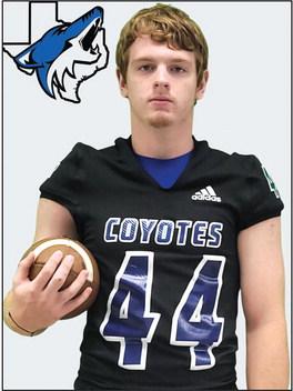 RS Coyote #44 Connor Womack (Junior) in last Friday's win over Coolidge - Defense: 8 Tackles - 1 Forced Fumble