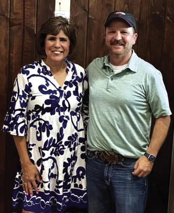 Dora Miller (incoming President) and Jake Lackey (outgoing President) Courtesy of Beth Griess