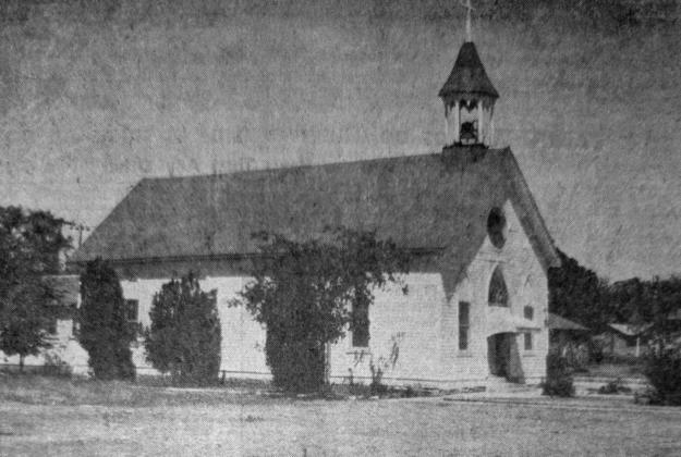 CHURCH NOW IN 65TH YEAR–The Roman Catholic Church in San Saba is now in its 65th year of service, according to the pastor, the Rev. Father Harry Leonard O.M.I. It was built in 1891 of lumber hauled from Austin, and was named St. Mary's Catholic Church. The building is located on West Wallace street. From the May 17, 1956 issue of the San Saba Star
