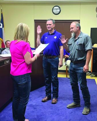 San Saba ISD welcomes School Board Members for the May 2023 – May 2026 term. Thank you for your extraordinary service in helping San Saba Independent School District students thrive! Left to right: Kevin Shahan and Donny Smith.