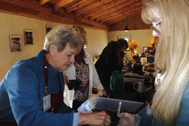 San Saba Garden Club hard at work