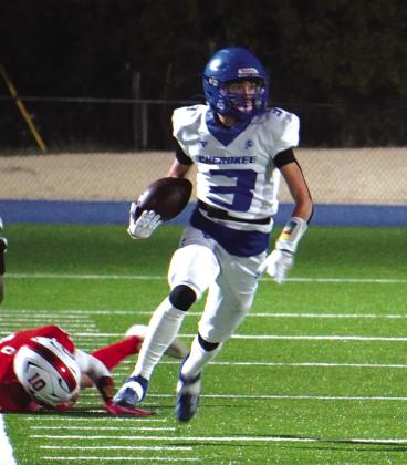 Senior Jeremiah Wakefield dodging a tackle against Oglesby Courtesy of Valerie Valdez