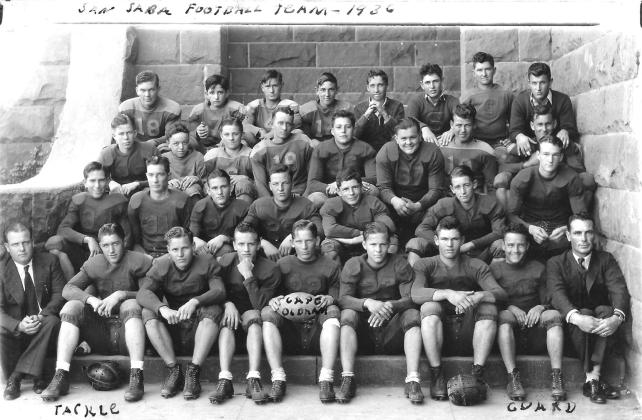 #ThrowbackThursday: October 2, 1936 was the 1st game ever played on Rogan Field! San Saba defeated Richland Springs 13-6 and finished the season with a 6-3 record. Courtesy of San Saba All Sports Booster Club