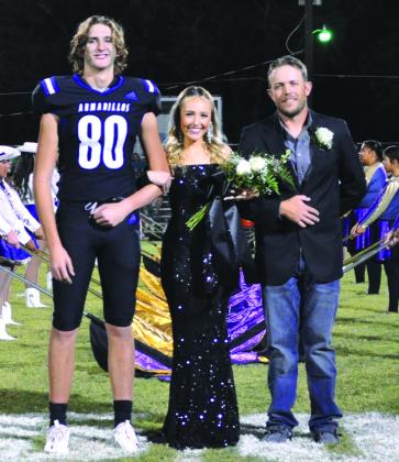 Senior Tanner Proffitt is the daughter of Sarah and Travis Proffitt. She is escorted by her father, Travis. Flower Presenter is Dylan Ware, son of Tiffany and David Ware.