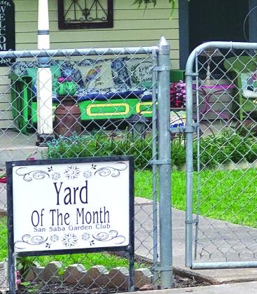 San Saba Garden Club selects Yard of the Month for May 2023