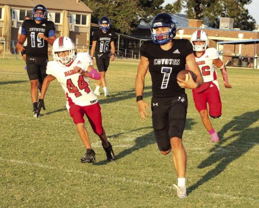 Eli Hutchins (#7), Shawn Wall (#19) and Layne Ward (#16)