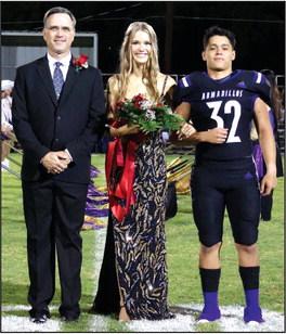 JUNIOR DUCHESS - Gracen Shahan, daughter of Kevin and Monica Shahan, escorted by her father, Kevin. Flower presenter: Alex Estrada, son of Joel and Diana Estrada