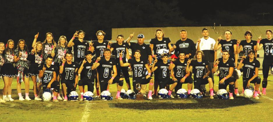 Richland Springs Coyotes win over Mullin's Bulldogs, 48-0; become District Champs