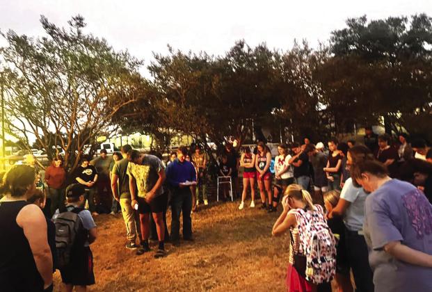 “See You At The Pole” in Cherokee - Courtesy of Valerie Valdez