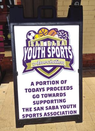 Last Thursday, September 15th, Pepperbelly's Owner, Ramiro Cisneroz, graciously donated a portion of the proceeds for the day to the San Saba Youth and Sports Association.