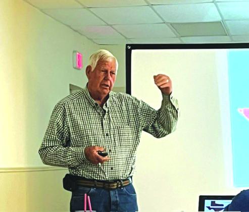 Pictured left: Billy Kniffen, Water Resource Specialist with the Department of Biological &amp;amp; Agricultural Engineering office of Texas AgriLife Extension Service Courtesy of Jason Lewis
