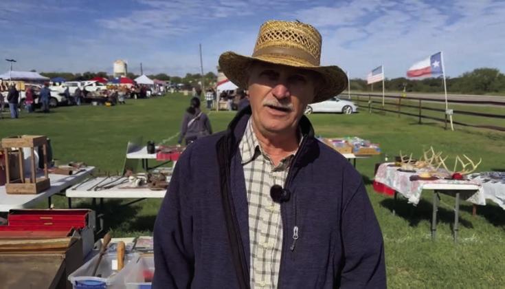 Bruce Stewart of San Saba, Texas, was a vendor not only this year, but he has been one of our longtime vendors. He always has Antiques and collectibles. Courtesy of Jason Lewis