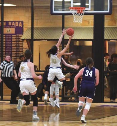 San Saba Dillos and Lady Dillos show off their BB shooting skills in hoop action last week