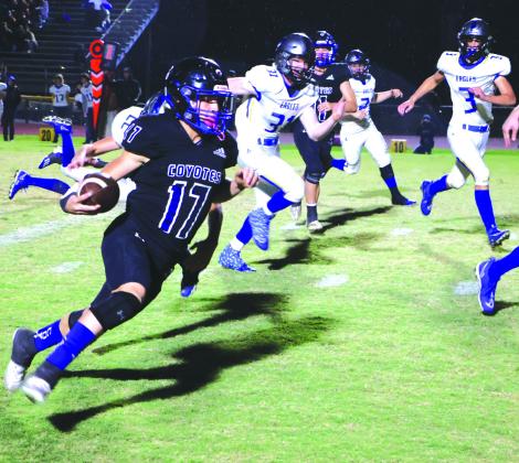 Billy Perry #17 (Sophomore): Offense - Rushing 17 for 86 yds. - 4 TDs; Passing - 5/7 for 110 yds. - 3 TDs; Defense - 7 Tackles - 1 TFL Courtesy of Mr. Womack