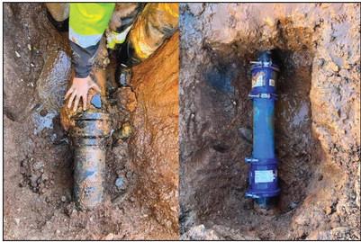 US 190 closed due to water leak repair; fixed in time for cold weather