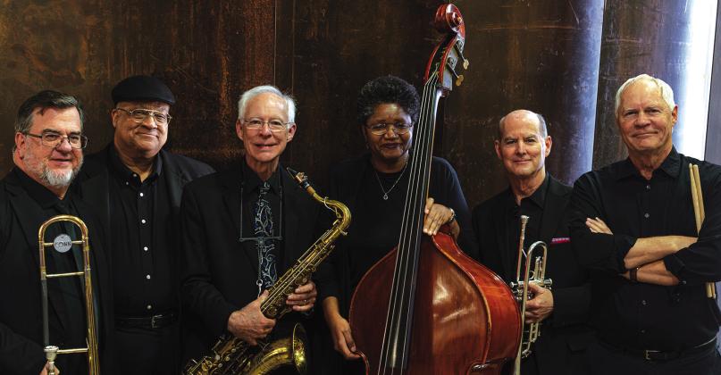 Pictured with HPU’s Stephen Goacher (third from left) are the guest faculty he invited to participate in this musical celebration of Black History Month. From left are Dr. Jeffrey Cottrell of Hardin-Simmons University; Reverend Henry Smith of Mount Zion Baptist Church, Abilene; Goacher; Stacey Nash of Abilene Christian University; Dr. John Irish of Angelo State University; and James Bode of the San Angelo Symphony Orchestra and the West Texas Jazz Orchestra.