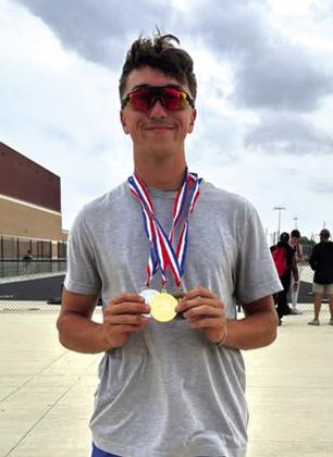 Jeremiah Wakefield will advance to state with a 2nd place finish in the 200m dash and a 1st place finish in the 100m dash. Courtesy Cecilia Langston