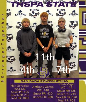 Courtesy of San Saba All-Sports Booster Club