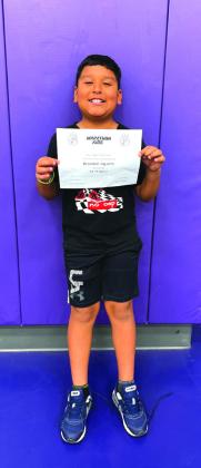Special shoutout to Brandon Aguirre (3rd Grade) for reaching two marathons