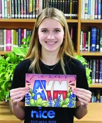 Gracen Shahan Gracen Shahan and her pencil drawing “Cows”