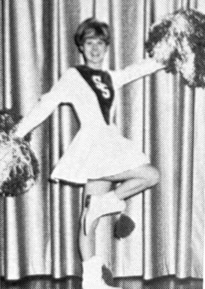 Cindy Benson with her short hair