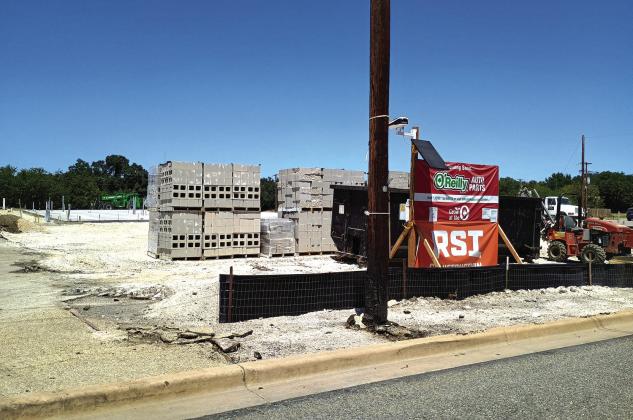 This will be the new location of the San Saba O’rielly Auto Parts Store on Wallace Street. It is located between Dairy Queen (on the east) and Jacob’s Motors and Casa Del Charro (on the west). Photo by Djuana Payton
