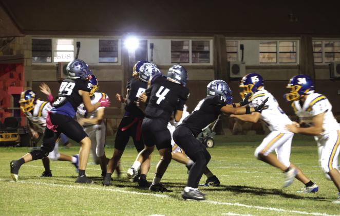 #99 Dalton Moats, #5 Brice Roesler, #4 AJ Rosales, and #14 Ian McKinnerney Courtesy of Pam Starr