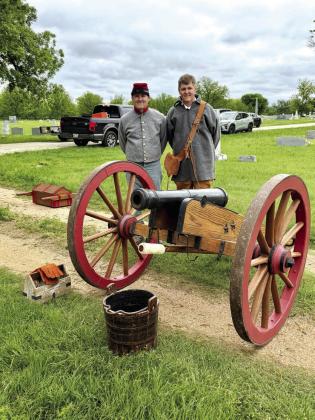 These men operated the cannon for the Cannon Salute at the cemetery.