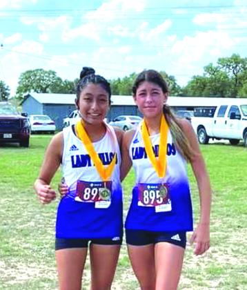 Olalde Yanez and Chassidy Gonzales posing with their medals. Picture Courtesy of Renee Ham