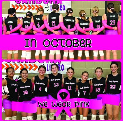 Richland Springs JH Girls Volleyball:  #8 Ayleen Aviles, #18 Cecilia Tavera, #4 Brinlyn Mann, #13 Makayla Kubin, #11 Brylee Chandler, #7 Grace Younggreen, #15 Kaylee Salas, #23 Macy Mask