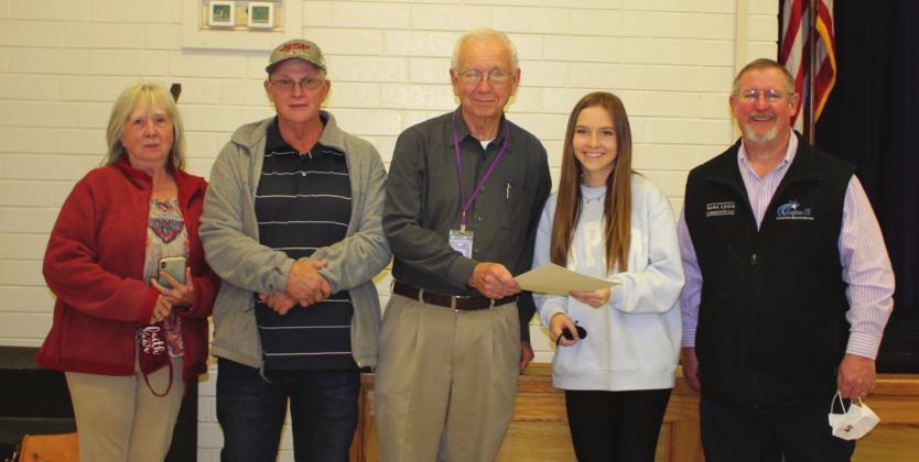 San Saba Rotary Club awards December and January student-of-the-month