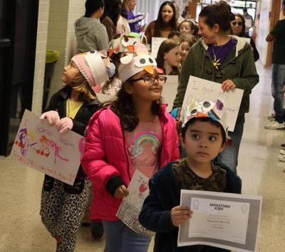 A group of SSES kindergarten students