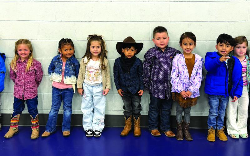 SSES Pre-Kindergarten students with Perfect Attendance for the 1st 9-Weeks