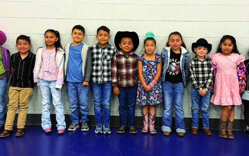 SSES First Grade students with Perfect Attendance for the 1st 9-Weeks