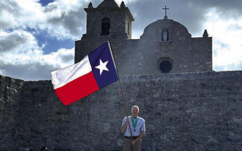 Photo of the Presidio in Goliad 3/27/26 Commemorative Flag