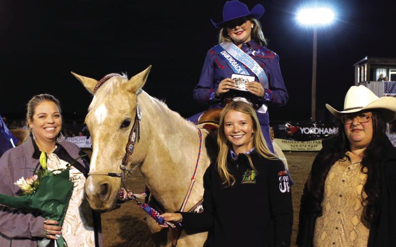 Diamondback Jubilee Rodeo Duchess is Jentre Walzel. Sponsored By Ruzicka Ranch