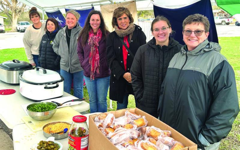 Thank you to the Chamber of Commerce for Serving the chili, beans, cornbread and cookies.