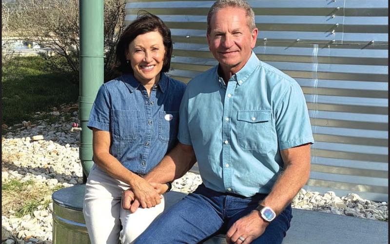 Larry and Catherine Hanrahan hosted the San Saba Garden Club at their ranch home Courtesy of Debbie Shahan