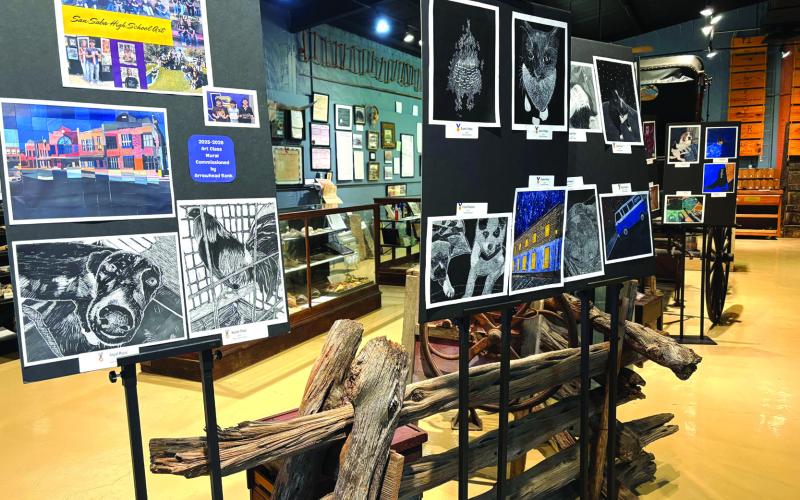 Come by the museum between 1:30 &amp; 4:00 this weekend and all through April to see the beautiful artwork of the 8th through 12th SSHS students on display.