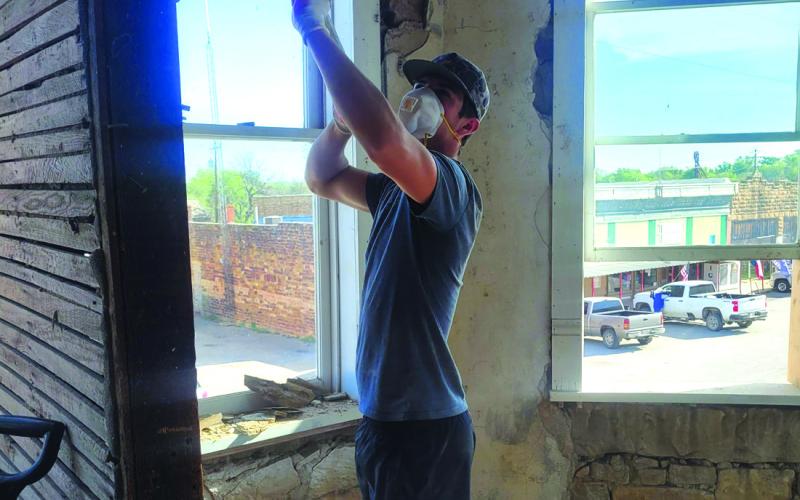 Brice at work day