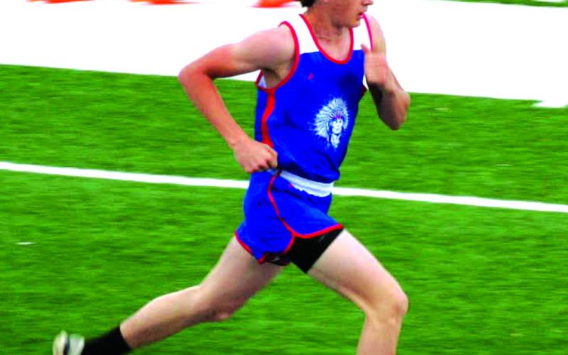 Robert Sawyer running in last week's track meet in Llano Courtesy of Valerie Valdez