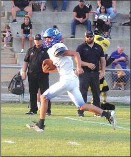 James Beck running the field in the game versus Menard Courtesy of Valerie Valdez
